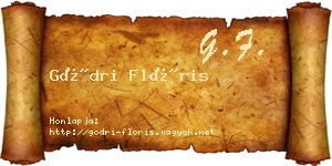 Gödri Flóris névjegykártya